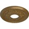 Ekena Millwork Palmetto Ceiling Medallion (Fits Canopies up to 4 7/8"), 12 1/8"OD x 3 1/2"ID x 1"P, Pale Gold CM12PMPAS - alternate 4